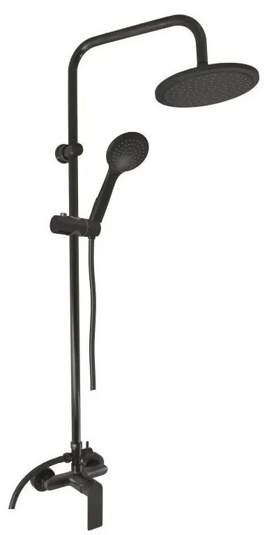 RAV Slezák NL182.5/7CMAT - Zestaw prysznicowy z baterią NIL, czarny mat