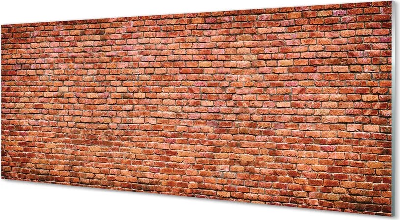 Szkło do Kuchni na Ścianę Wyrazista Ściana z Cegły