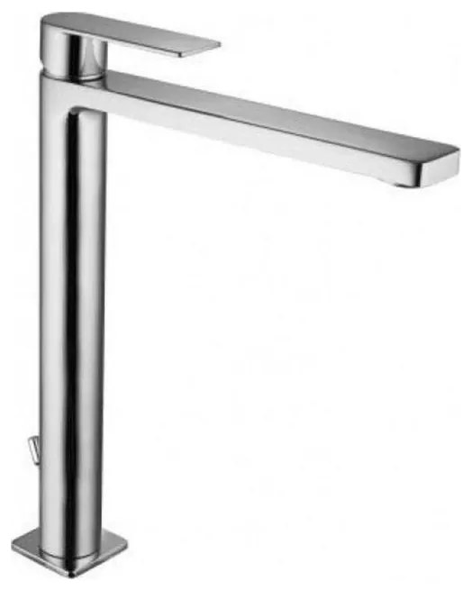 Paffoni - bateria umywalkowa TANGO ze stali nierdzewnej z korkiem odpływowym