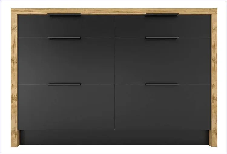 Wyspa kuchenna dąb artisan + grafit G8-T22