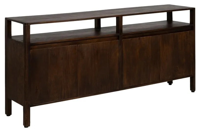 Brązowa komoda z litego drewna mango 190x86x40 cm Kurt – Ixia