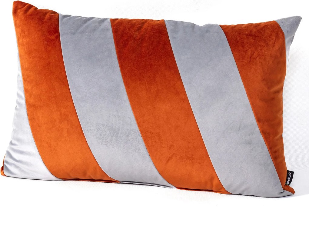 Poduszka Patchwork prostokątna grey copper