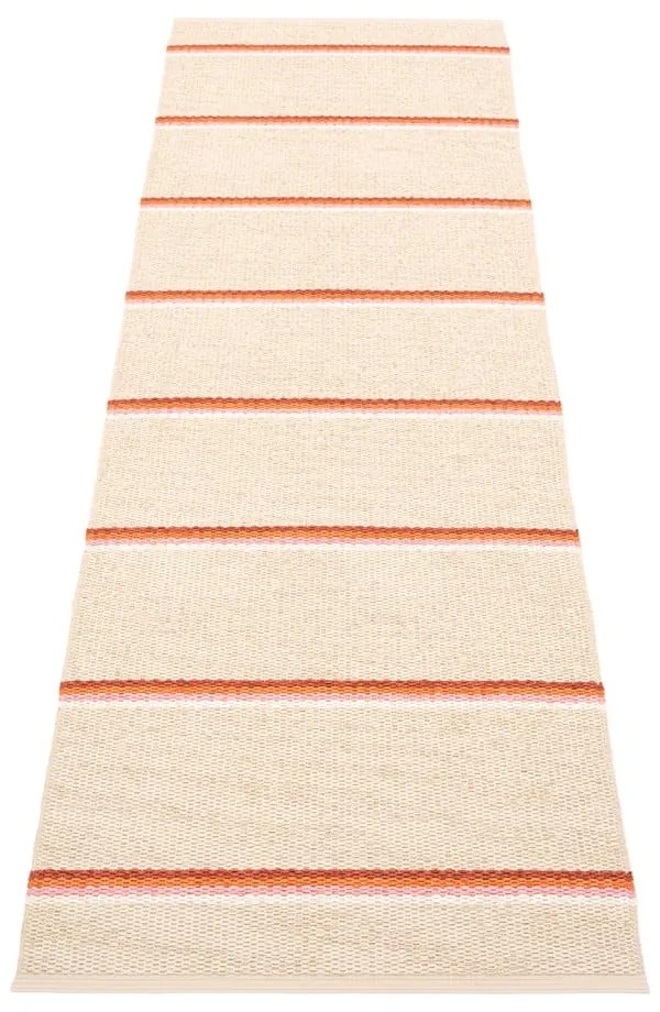 Ceglasto-kremowy chodnik odpowiedni na zewnątrz 70x240 cm Olle Brick Cream – Pappelina
