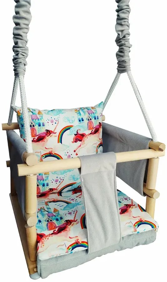 Drewniana huśtawka rosnąca 6 wzorów M4-A91