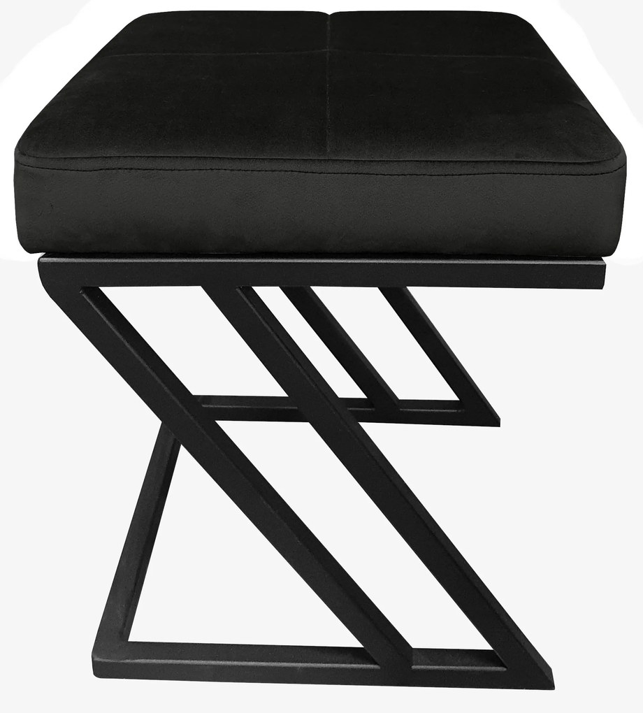 Pufa ZETA LOFT ławka taboret podnóżek metal MG19
