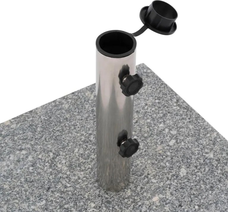 Stojak Parasol - granit i stal - 45 x 45 cm
