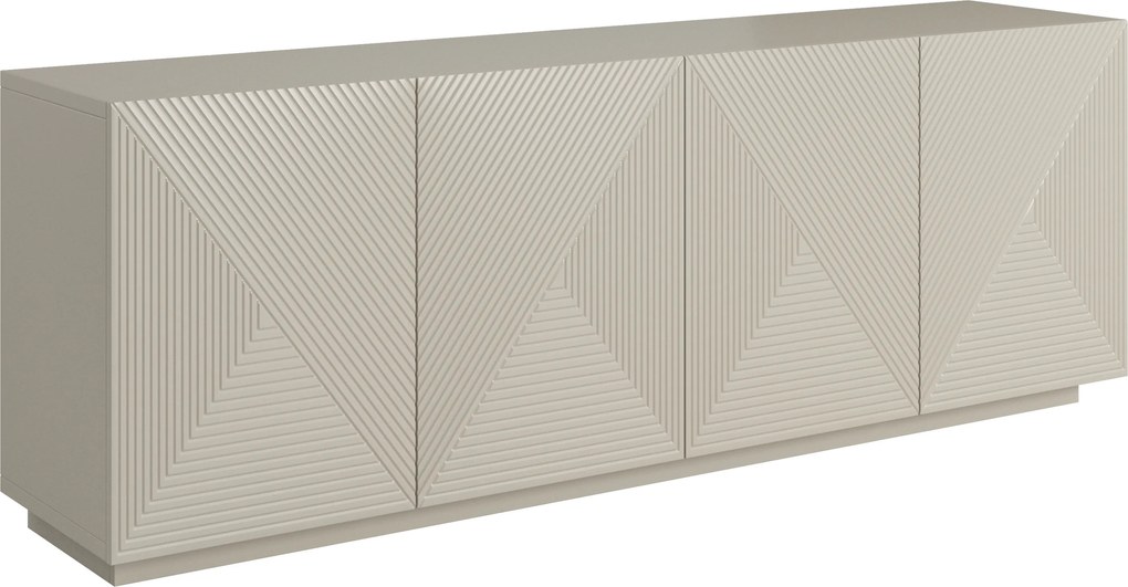 Komoda Asha 200 cm czterodrzwiowa - kaszmir