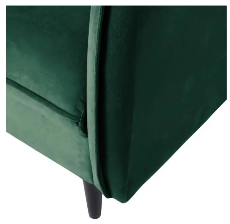 Ciemnozielona aksamitna sofa 203 cm Juli – Ropez