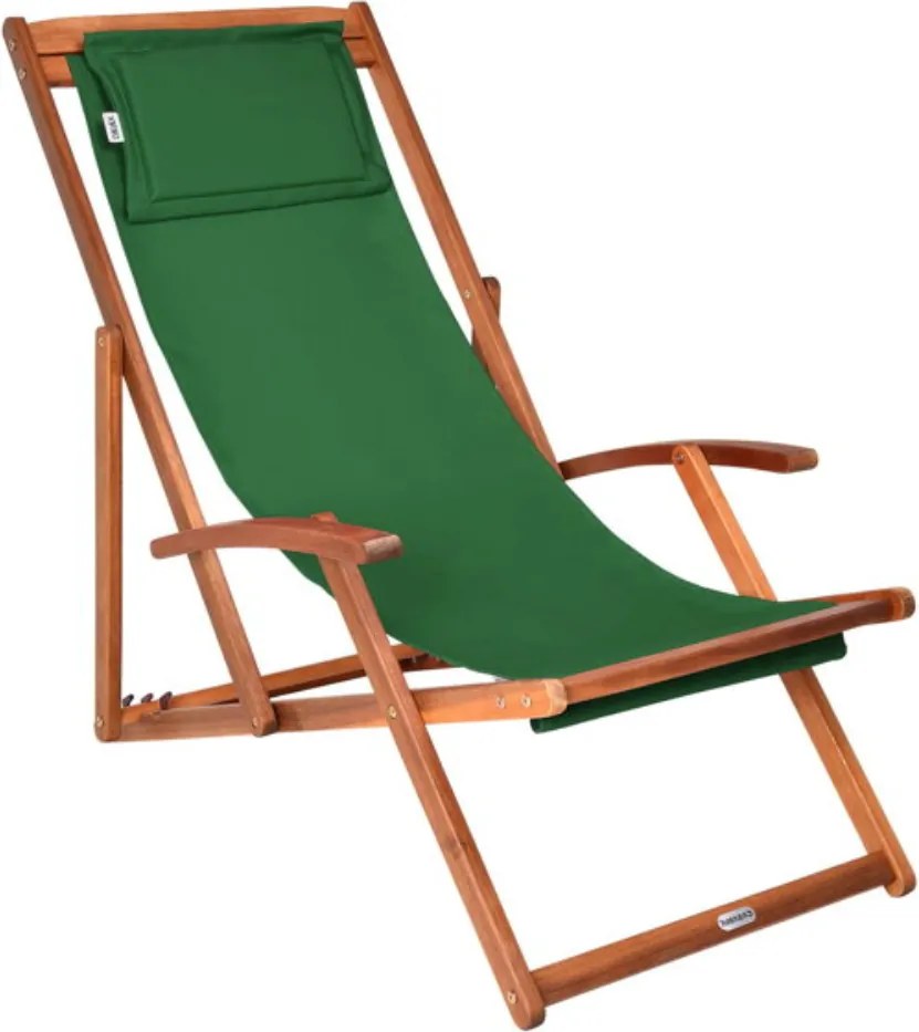 Leżak ogrodowy SIENA, 60x94cm, zielona Casaria