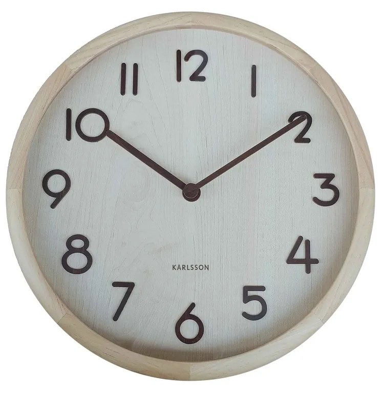 Zegar ścienny Karlsson 6021WD biały, średnica 30cm