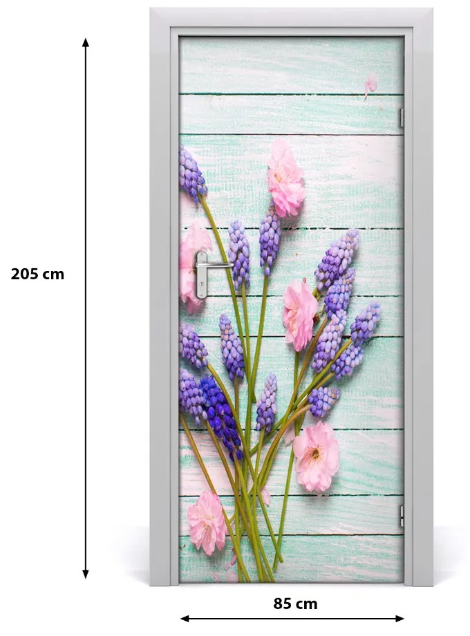 Okleina Naklejka fototapeta na drzwi Szafirek