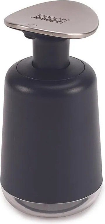 Dozownik do mydła Joseph Joseph Presto™, pompa ze stali nierdzewnej, łatwa w obsłudze przy użyciu nadgarstka, ciemnoszary, pojemność 250 ml