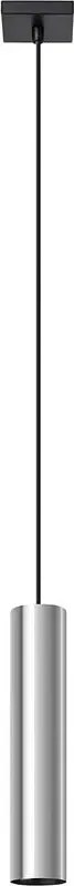 Chromowana lampa wisząca tuba - A414 K9-L45