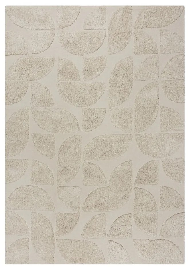 Kremowy bawełniany dywan tkany ręcznie 80x150 cm Ada Arch Geo – Flair Rugs