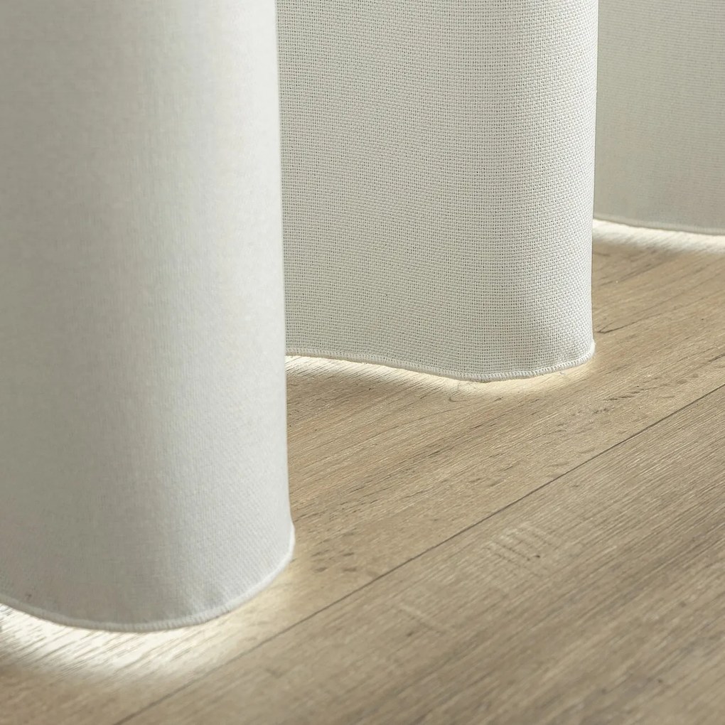 Zasłona zaciemniająca na taśmie marszczącej blackout strukturalny biały 140 x 280 cm 1 szt.