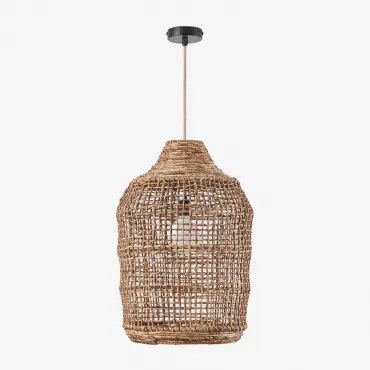 Lampa Sufitowa Wisząca Do Użytku Zewnętrznego Arantxa Miel - Czarna & Ø38 Cm - ↑55 Cm Arantxa - Sklum