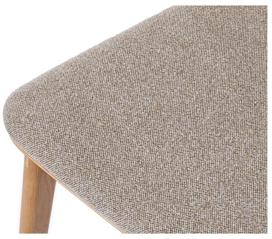 Beżowo-naturalne krzesło Livo – Unique Furniture