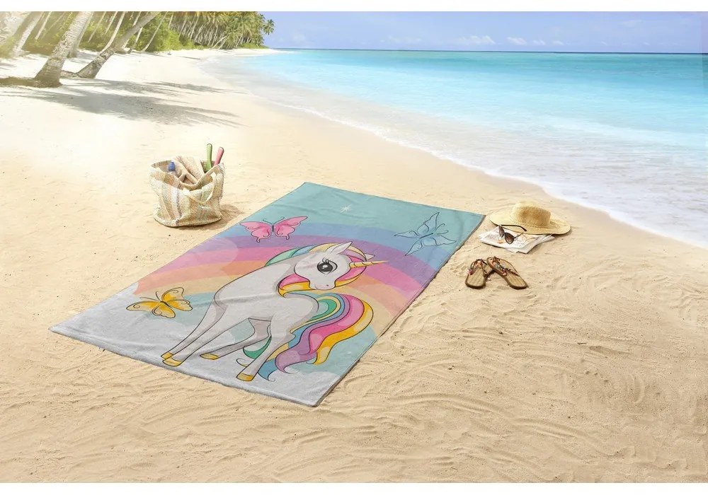Aksamitny ręcznik plażowy dla dzieci 75x150 cm Dash – Good Morning