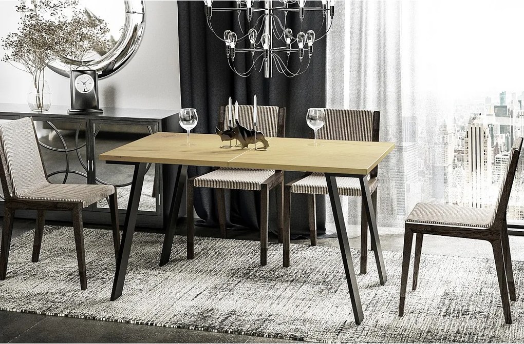 Stół rozkładany LIWIA 130(210)x80 dąb natura