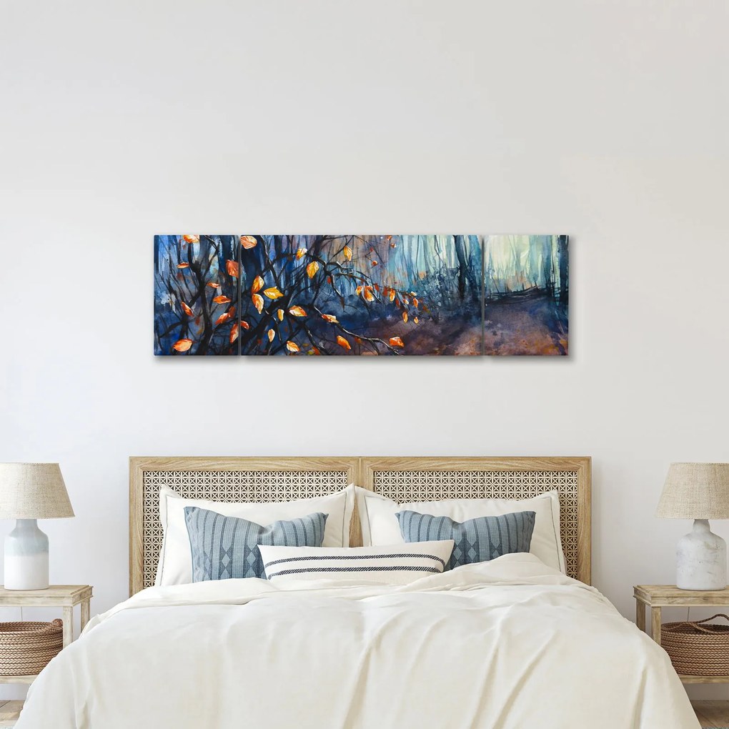 Obraz - Promienie jesiennego słońca (170x50 cm)