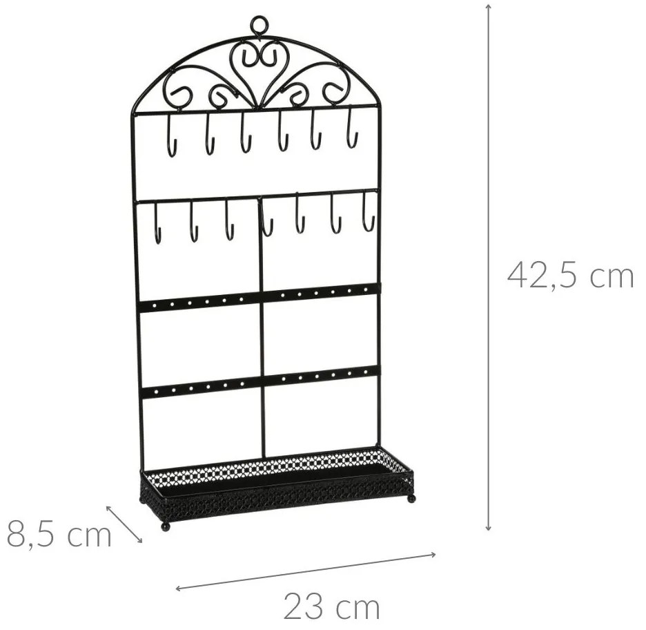 Organizer na biżuterię metalowy