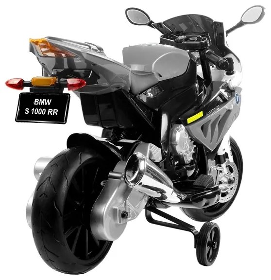 Motocykl motor na akumulator bmw s1000rr srebrny