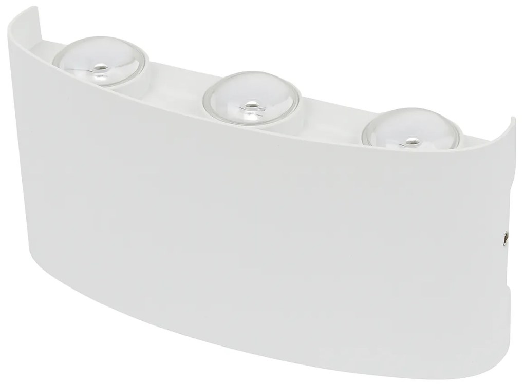 Kinkiet lampa wisząca LED elewacyjny metalowa AT86-3KL-White