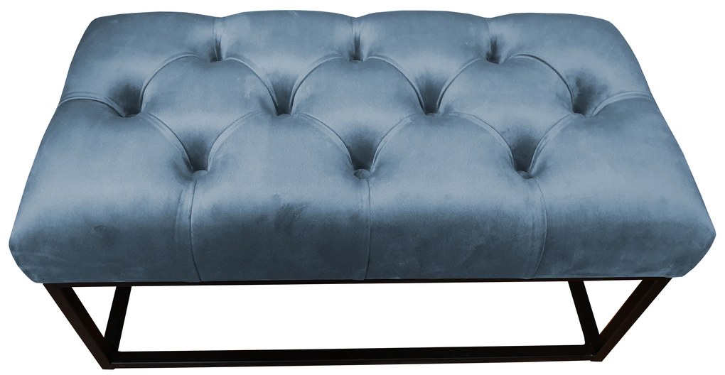 Ławka CHESTERFIELD LOFT MG33 pufa podnóżek metal
