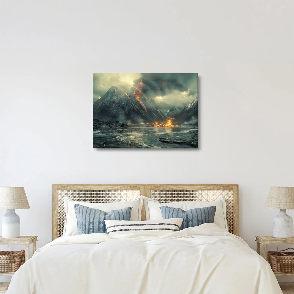 Obraz - Erupcja wulkanu (70x50 cm)