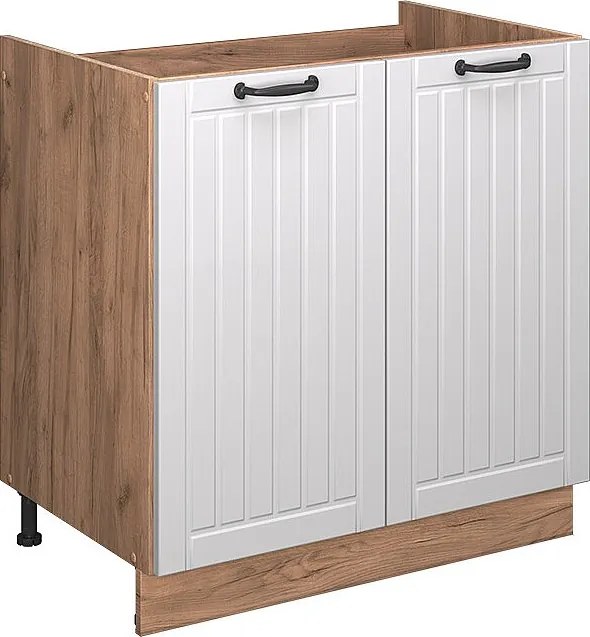 Szafka pod zlew biały domek wiejski 80x60x82 fame-line