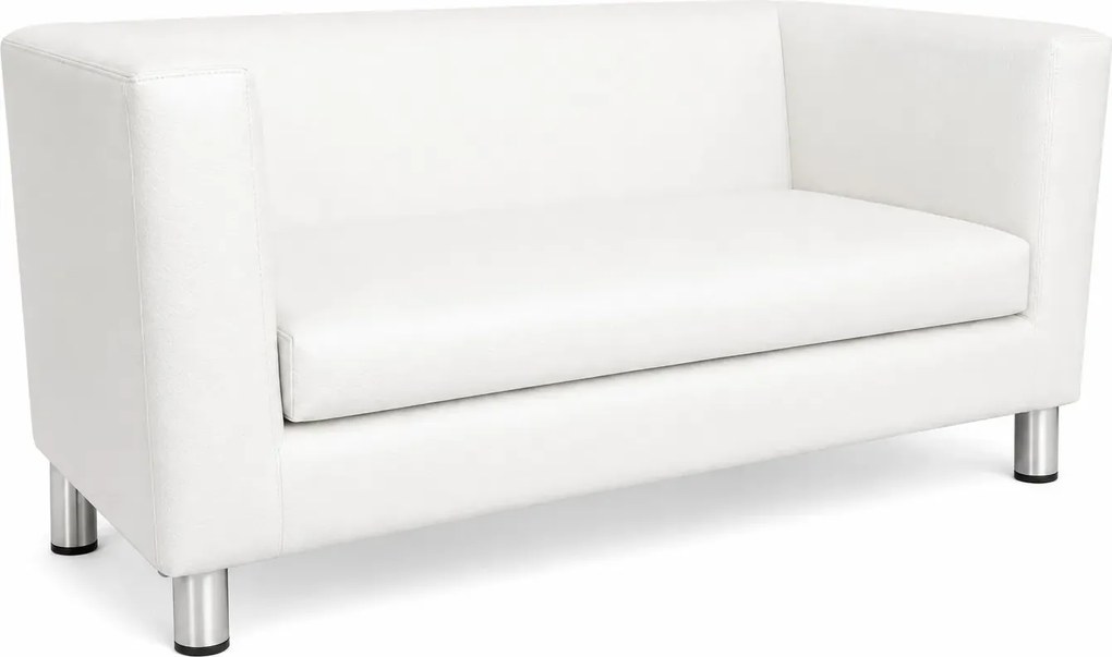 Sofa Monaco : Kolor nogi - Chrom, Kolor tkaniny - EKO-SKÓRA - 10D, Typ tkaniny - Eko-skóra , Wysokość nogi - 15 cm