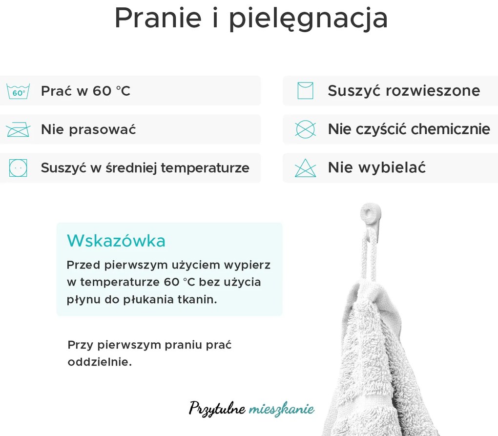 Ręcznik Classic 50 x 100 cm lazurowy, 100% bawełna