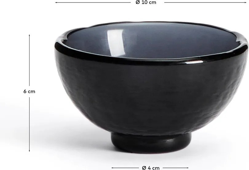 Niebieska szklana miska Sileia – Kave Home