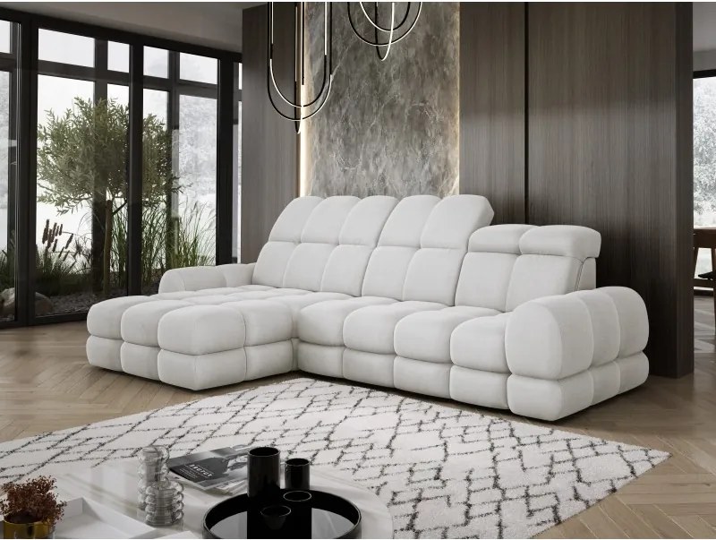 Narożnik TOLLO MINI S Lewostronny Elektryczna regulacja Solar 03 kolor Popielaty WERSAL