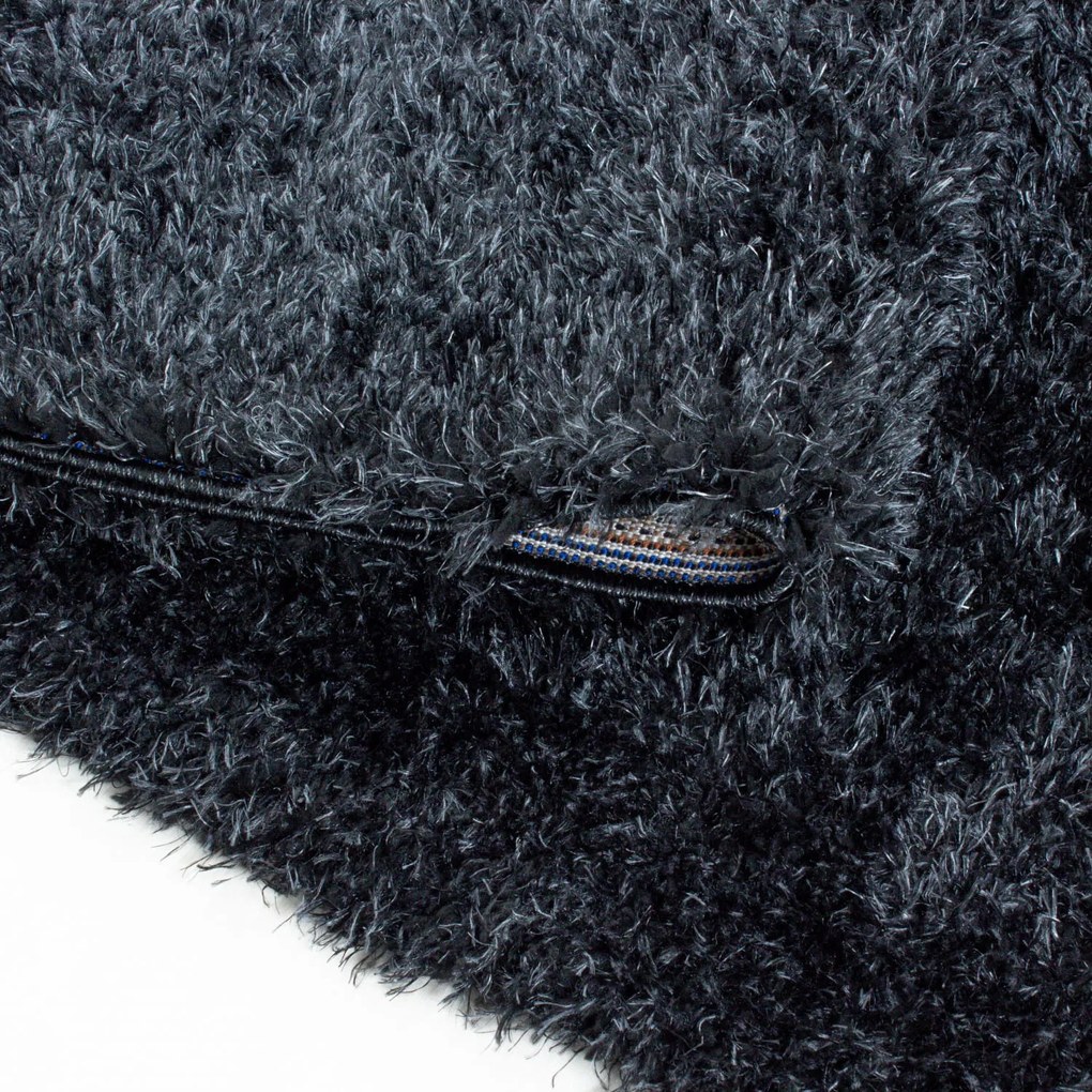Dywan shaggy poliestrowy Brilliant czarny  280 cm x 370 cm
