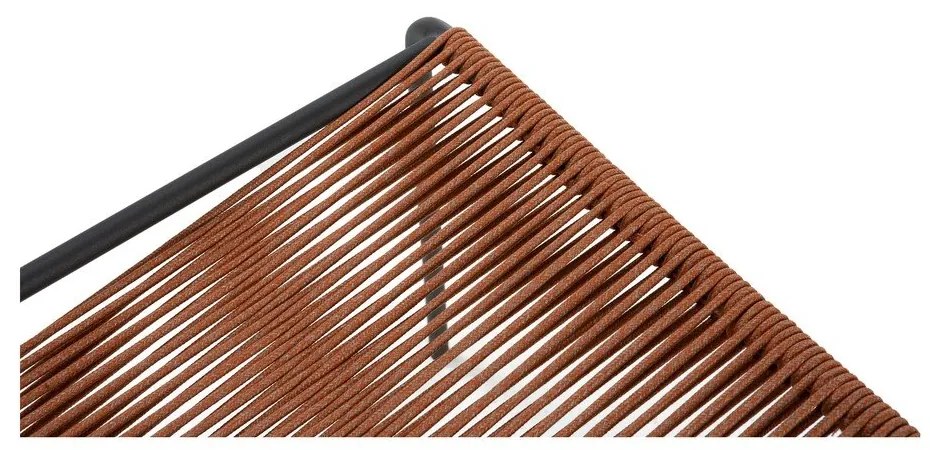 Metalowe krzesła zestaw sztaplowane 2 szt. w kolorze terakoty Emily – Marckeric