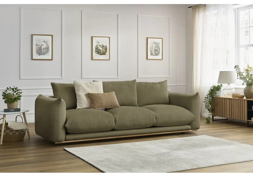 Jasnozielona sofa 265 cm Ernest – Bobochic Paris