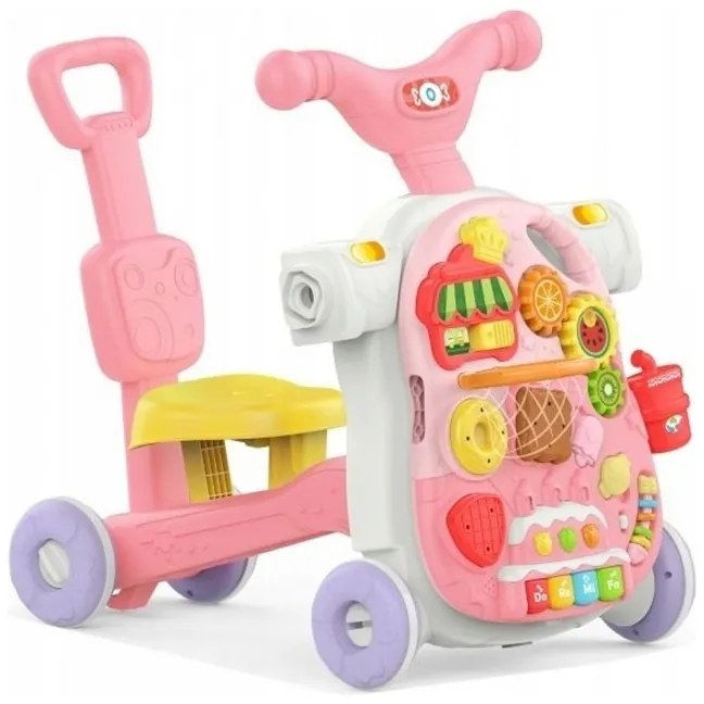 Woopie baby chodzik 5w1 multifunkcyjny różowy 1+