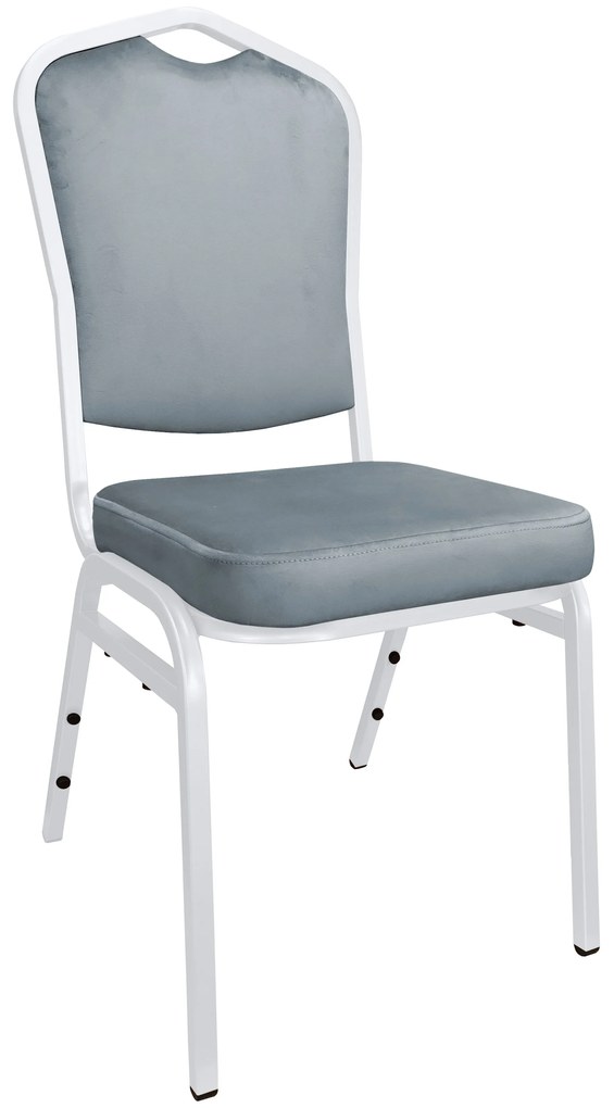 Krzesło Vega tkanina Welur bankietowe konferencyjne stelaż metalowy