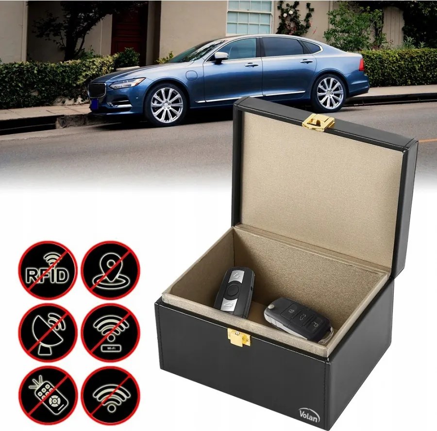 Pudełko skrzynka klatka faradaya na klucze keyless
