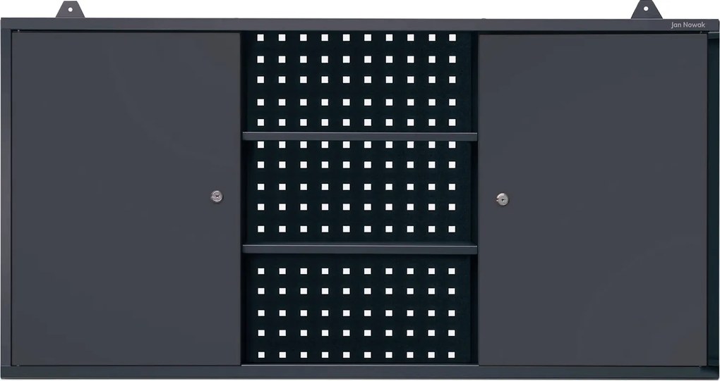Szafka warsztatowa wisząca antracytowa, 1200x600x200 mm: BEN