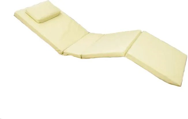 Poduszka na leżak Garth - kremowe