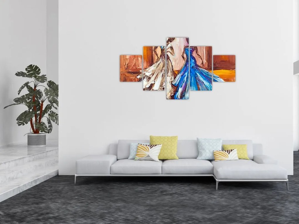 Obraz - tancerz, obraz olejny (125x70 cm)