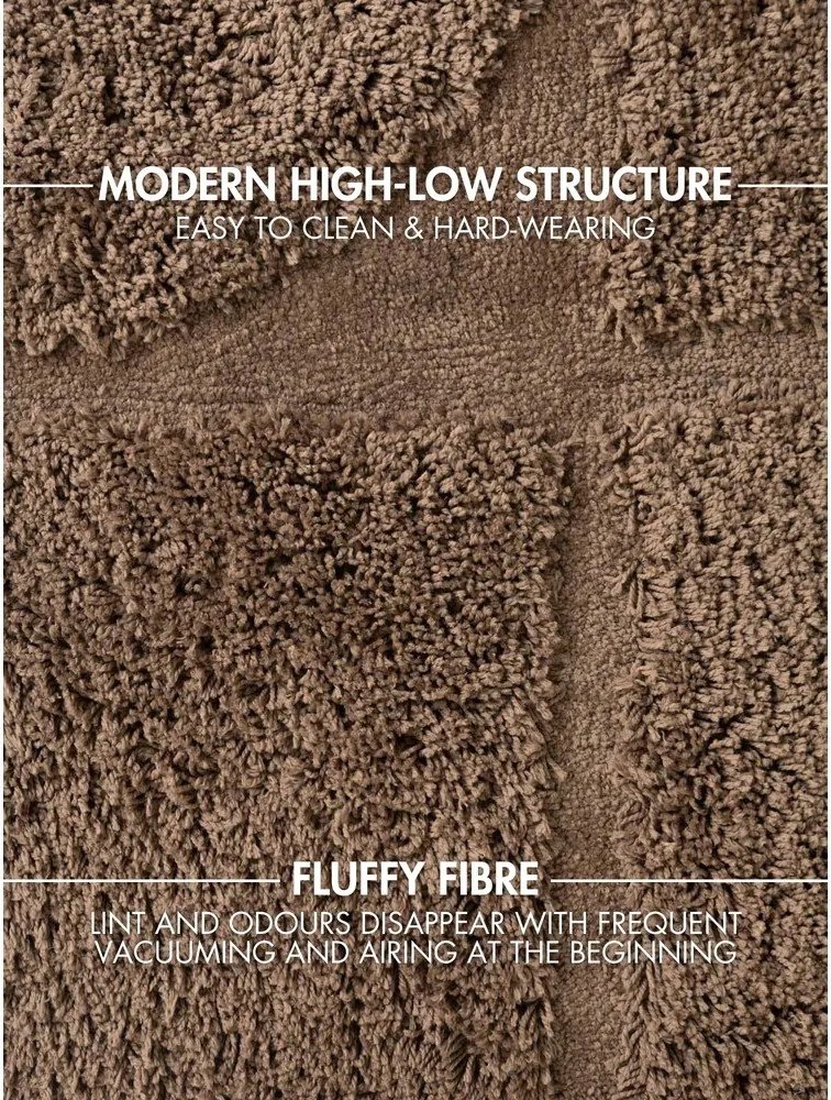 Brązowy dywan tkany ręcznie 80x150 cm Lambeth Jasper – Ted Baker