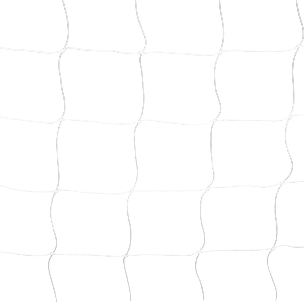 SPORTNOW Bramka do piłki nożnej, solidna siatka, rama z tworzywa sztucznego, kołki, 300L x 120B x 200H cm, Biały