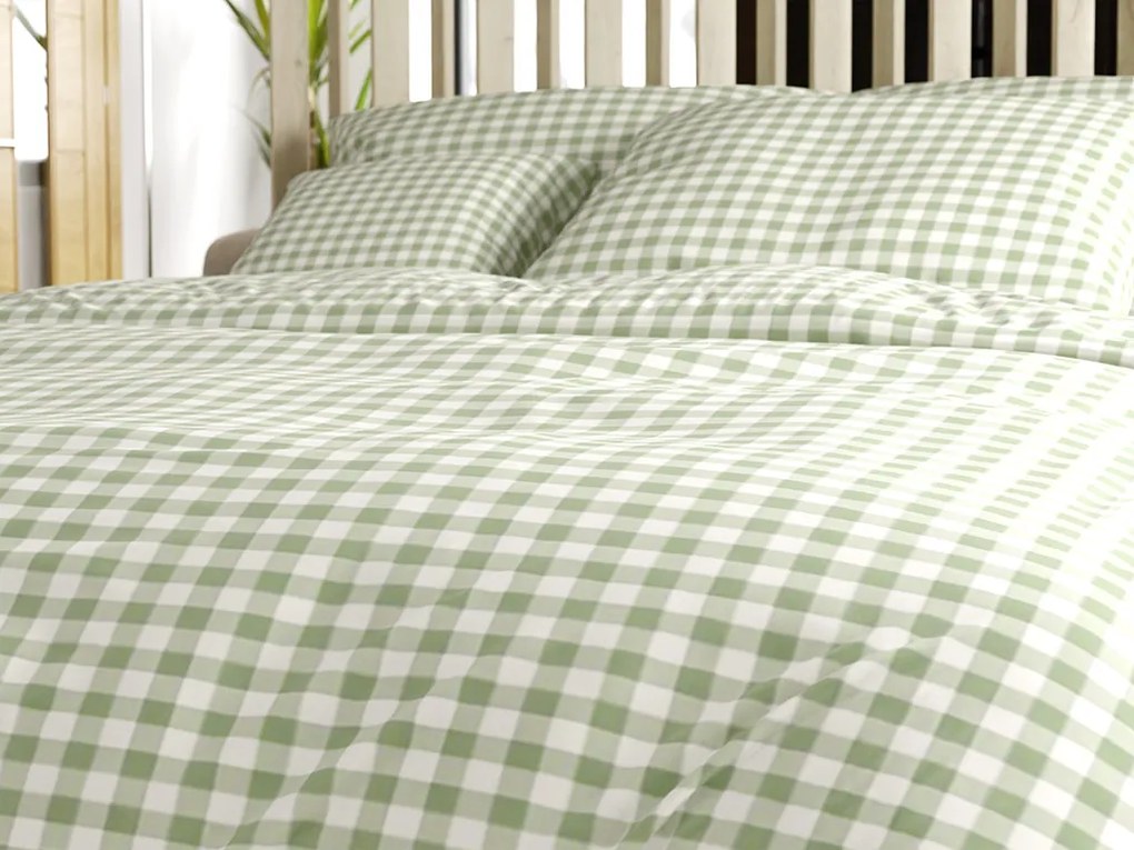 PrzytulneMieszkanie.pl PrzytulneMieszkanie.pl Bawełniana pościel Renforcé GRENTIS zielona Rozmiar pościeli: 70 x 90 cm | 140 x 200 cm