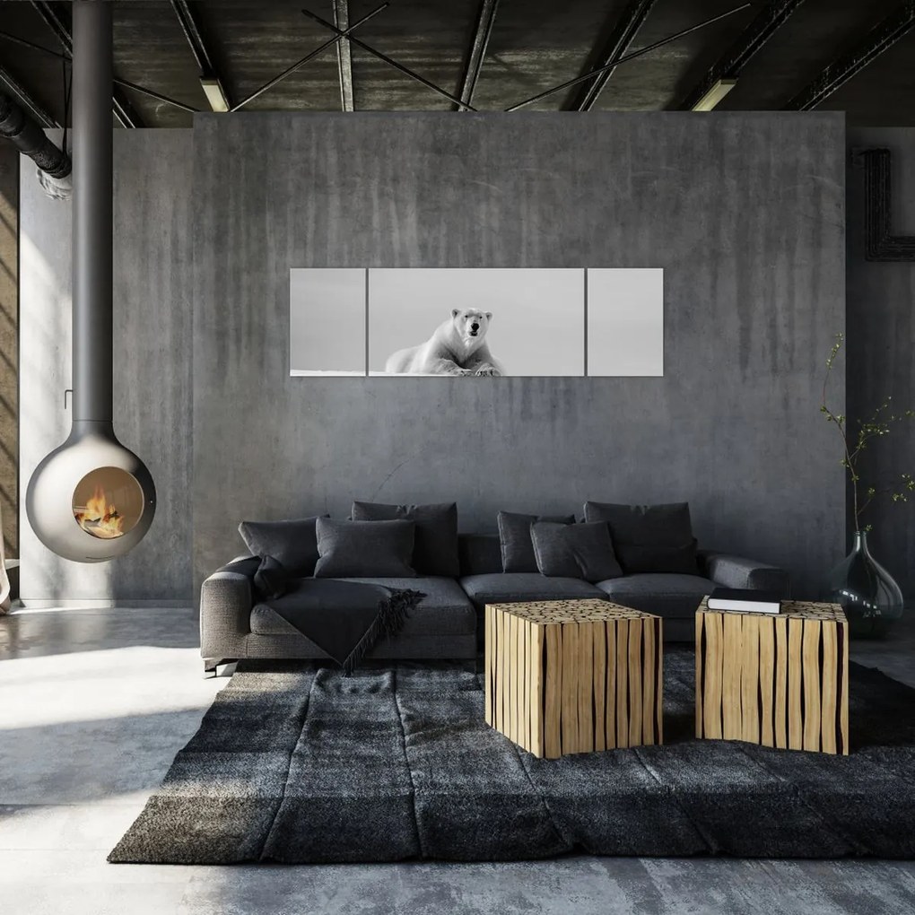 Obraz - Niedźwiedź polarny (170x50 cm)