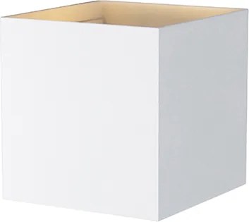 Lampa ścienna zewnętrzna biała z wbudowanym LED 2-światła IP54 - Edwin