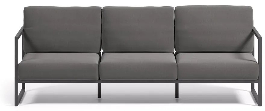 Ciemnoszara aluminiowa sofa ogrodowa Comova – Kave Home