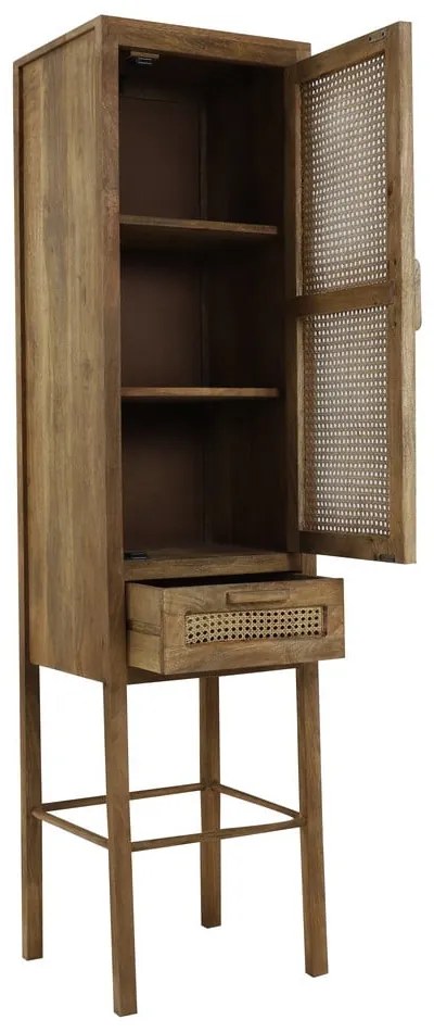 Brązowa szafka z drewna mango 45x180 cm Nipas – Light & Living